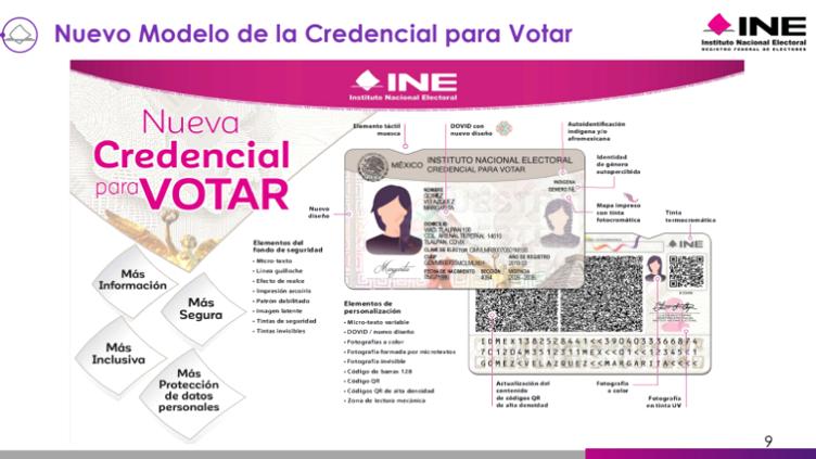 Presenta INE nueva Credencial para Votar con holograma y nanotexto